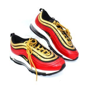 Nike Air Max 97 University Red/ Metallic Gold Sequin Sz 9 Women